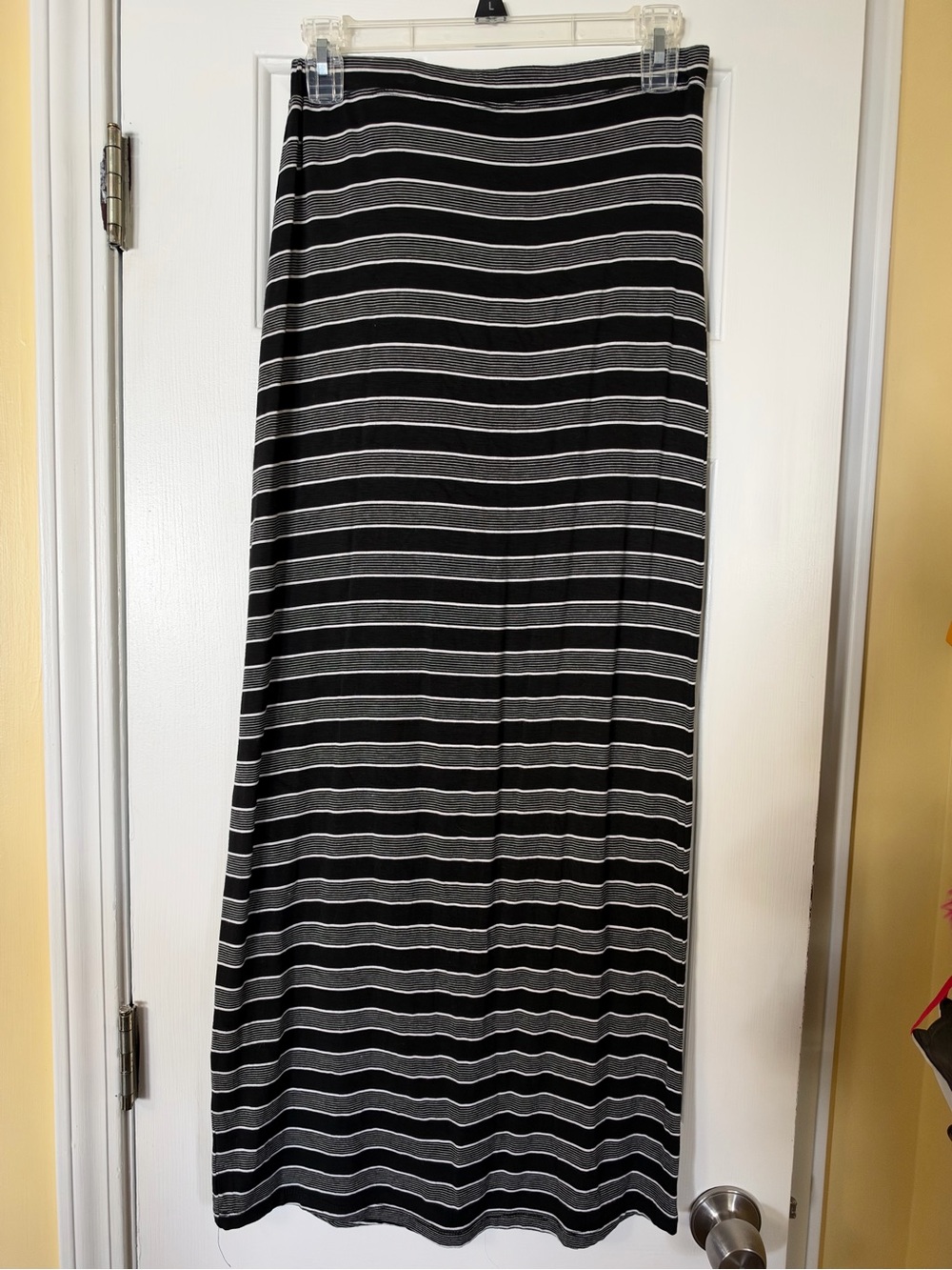 Target Black and White Striped Maxi Skirt